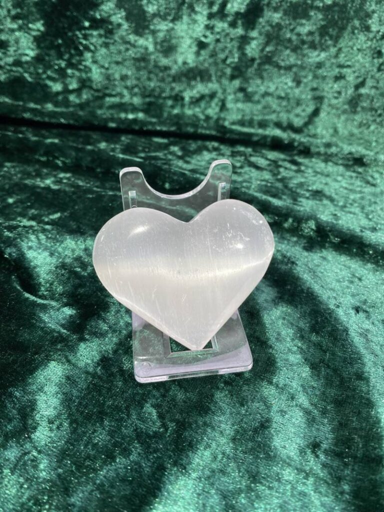 Seleniet hart - edelsteen bij CrystalKoorn